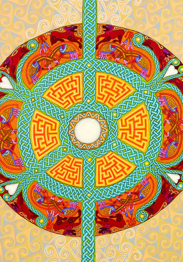 Ace of Coins Greetings Card